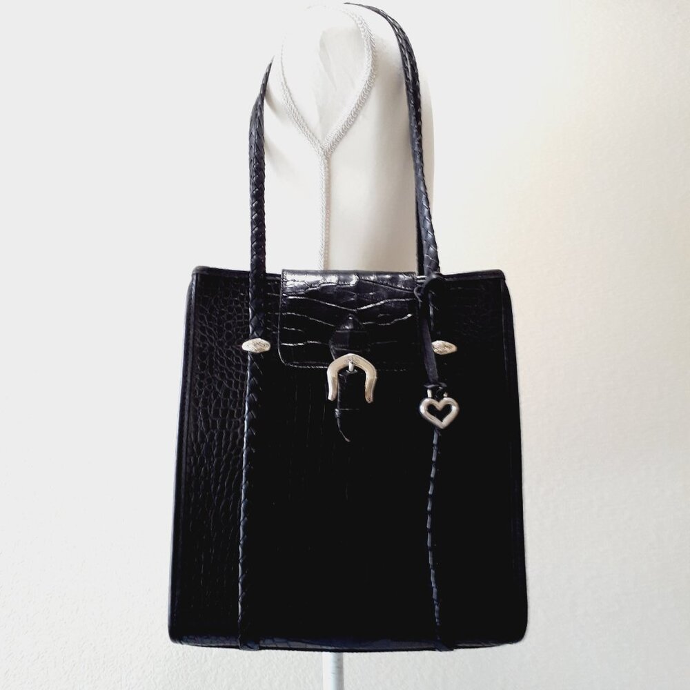 Brighton Croc Style Messenger Bag